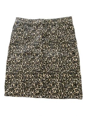 d.jeans Leopard Print Mini Skirt size 6